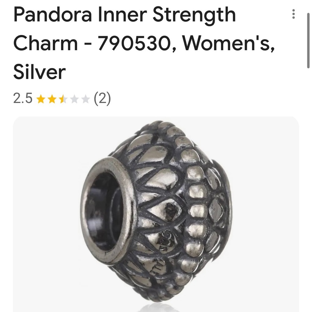 Brand new Pandora inner strength silver 925 charm 790530